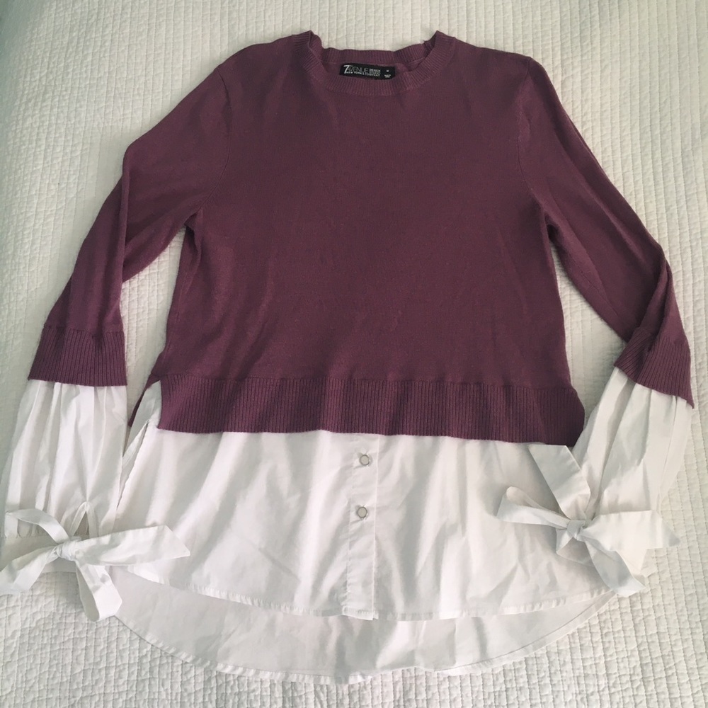 New York & Co Sweater Blouse